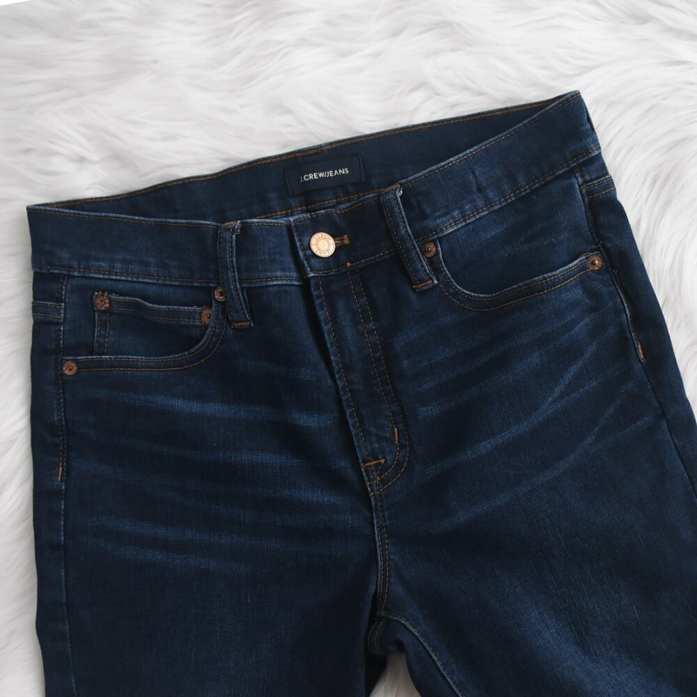J. Crew 9” Toothpick Skinny Jeans Dark Wash Size 27 - Picture 2 of 8